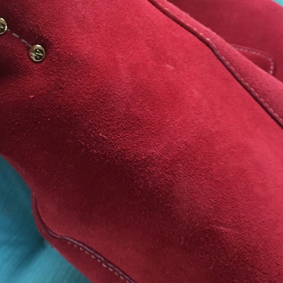 Gorgeous Francis Valentine red suede leather xbody - Picture 11 of 11